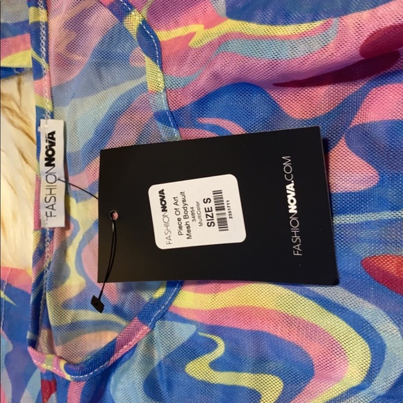 Fashion Nova, Bodysuit Multi Color, Size:S - Picture 5 of 6
